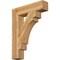 Ekena Millwork Merced Block Rough Sawn Bracket, Western Red Cedar, 6"W x 28"D x 36"H BKT06X28X36MRC05RWR - alternate 1